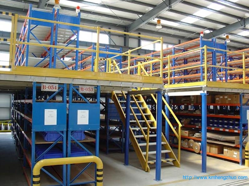 HZ-688型阁楼式货架应用案例 HZ-688型阁楼式货架应用案例