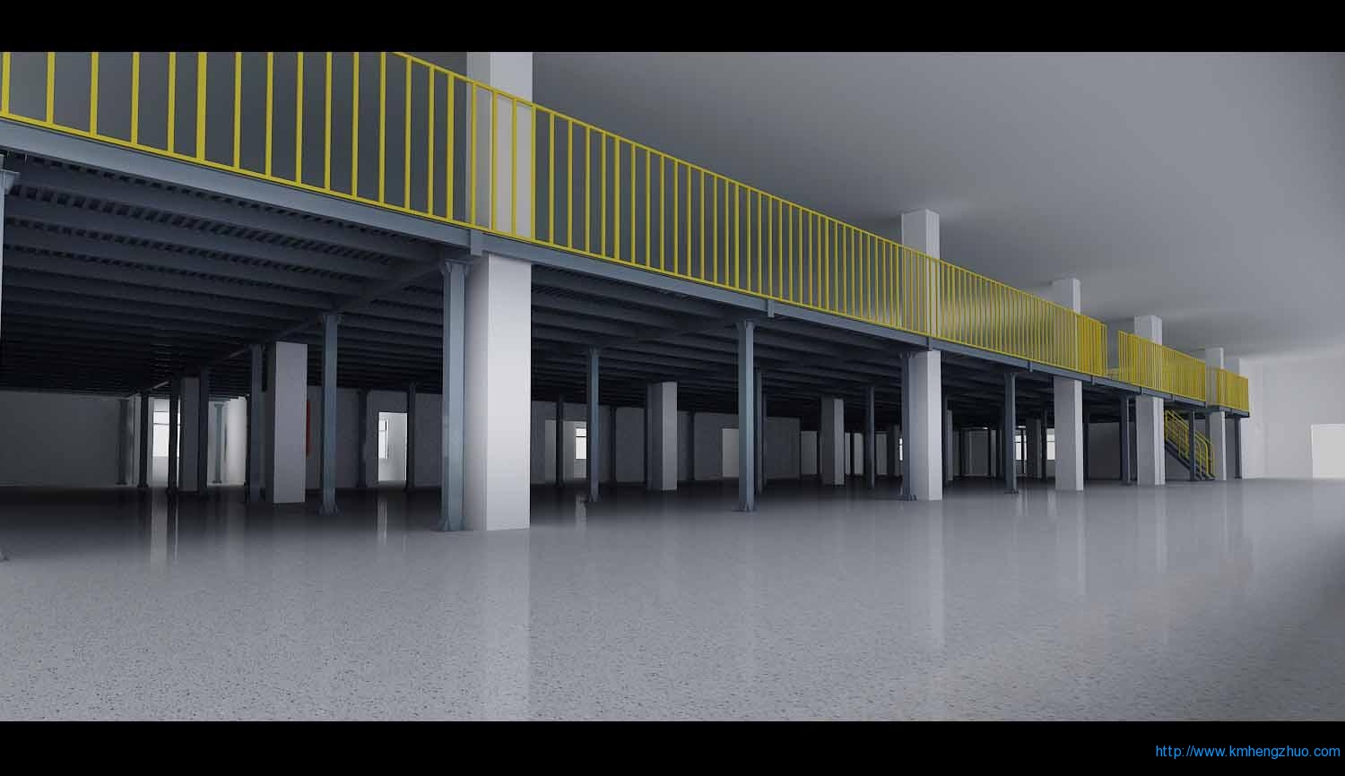 HZ-688型阁楼式货架应用案例 HZ-688型阁楼式货架应用案例