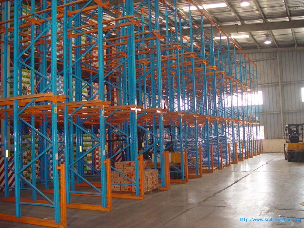 HZ-798型通廊式货架 通廊式仓库货架应用案例