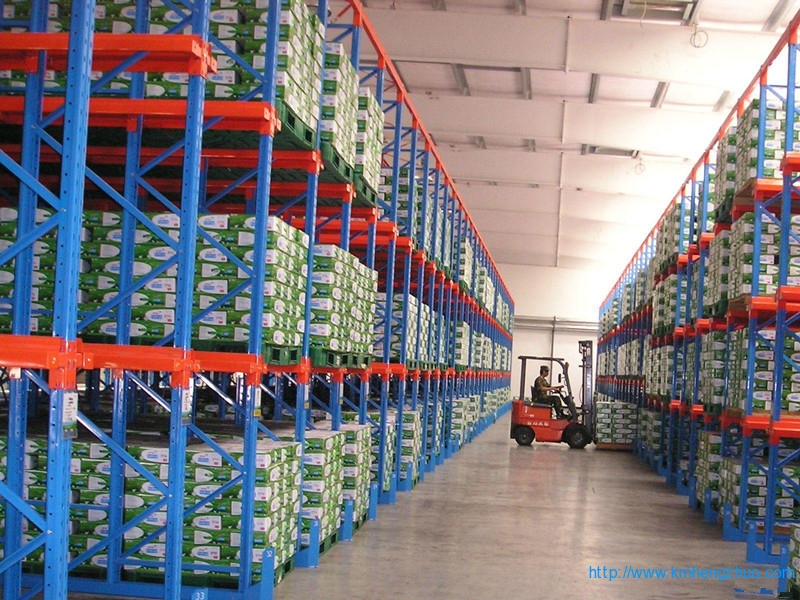 HZ-798型通廊式货架 通廊式仓库货架应用案例