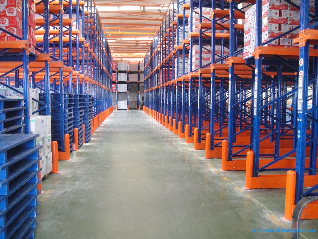 HZ-798型通廊式货架 通廊式仓库货架应用案例