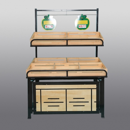 HZ-s04钢木蔬果架