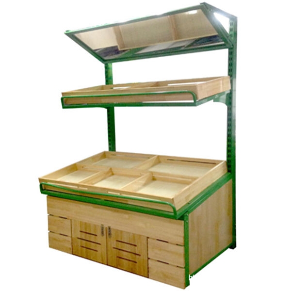 HZ-s04钢木蔬果架