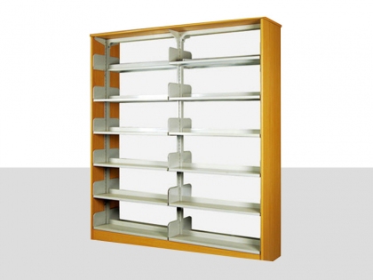 HZ-w17木护板单柱双面书架